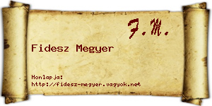 Fidesz Megyer névjegykártya